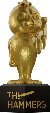 The gold Hammers statuette
