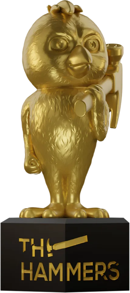 The gold Hammers statuette